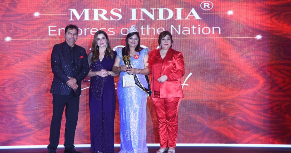 Mrs. Dharini Panchal, a Mumbai-based Teacher, Shines as Mrs. India, Empress of the Nation Plus Size Categor